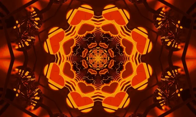 Neon Tunnel Fractal Kaleidoscope Vj Loop 5:3 Wide 60fps Screensaver
