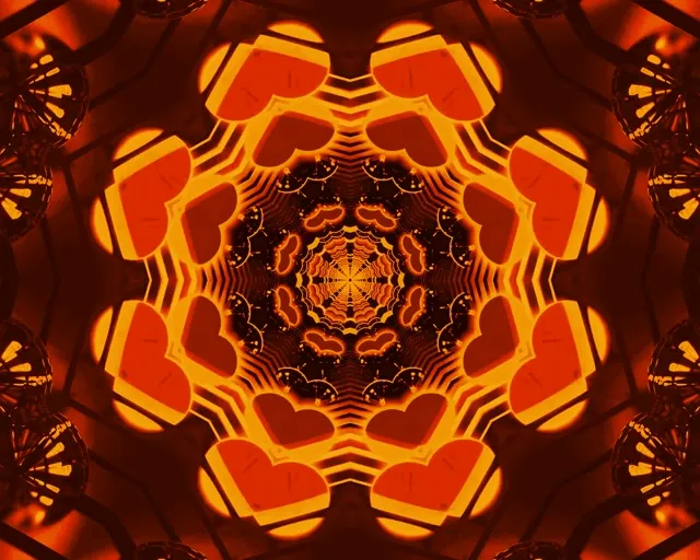 Neon Tunnel Fractal Kaleidoscope 5:4 Industrial 60fps Screensaver Vj Loop