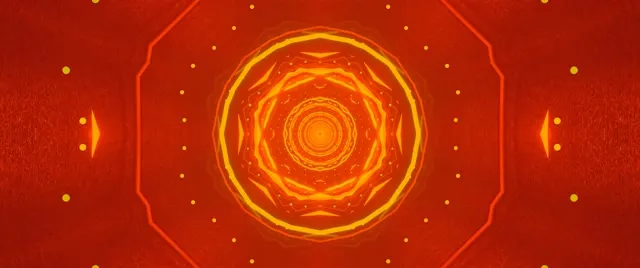 Túnel de Neó Octàgon Flamejant Vòrtex Bucle VJ 2.39:1 Cinemascope 60fps Protector de Pantalla
