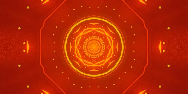Neon Tunnel Pulsating Octagon Vortex VJ Loop 2:1 Univisium 60fps หน้าจอประหยัด