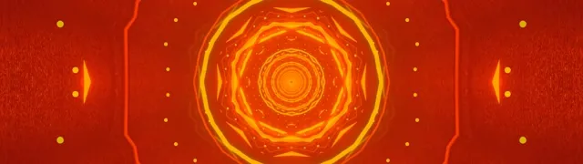 Túnel de Neó Taronja Octàgon Vòrtex 32:9 Super Ultrawide 60fps Protector de Pantalla Bucle Vj