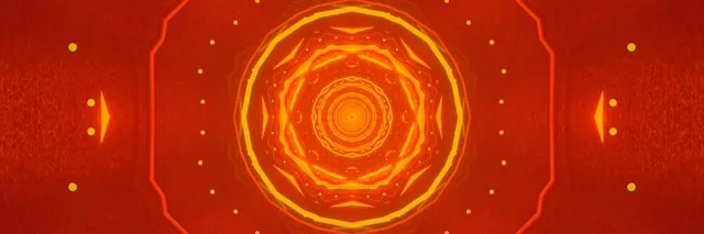 Túnel de Neó Octàgon Ígneu Vòrtex VjLoops 3:1 Triple Ample 60fps Estalviapantalles