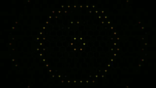 Floating golden hearts 4K UHD motion background loop