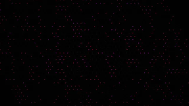 Floating Pink Hearts on Black Background 4K
