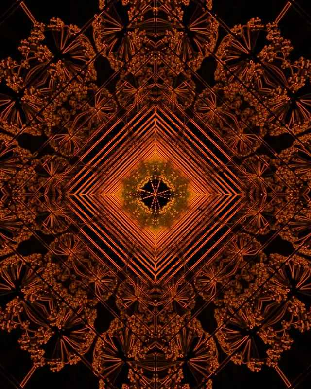 Fraktalni Dijamant Neon Tunel VJLoops 4:5 Instagram 60fps Čuvar Ekrana