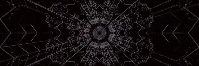 Fractal Kaleidoscoop Neon Tunnel 3:1 Drievoudig Breed 60fps Schermbeveiliging VJLoops