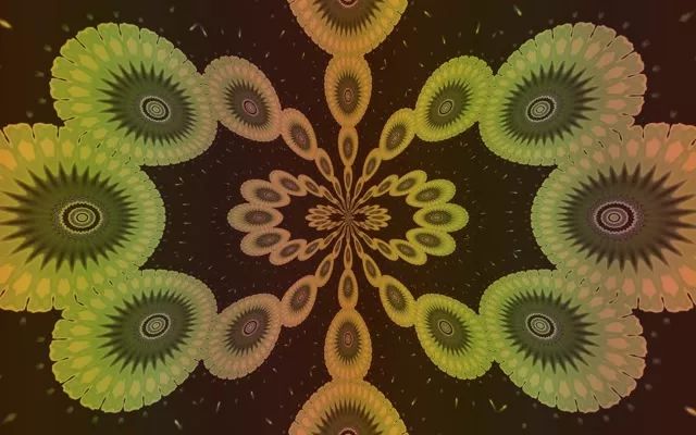 Fractal Mandala Neon Tunnel 16:10 MacBook 60fps Screensaver VJLoops