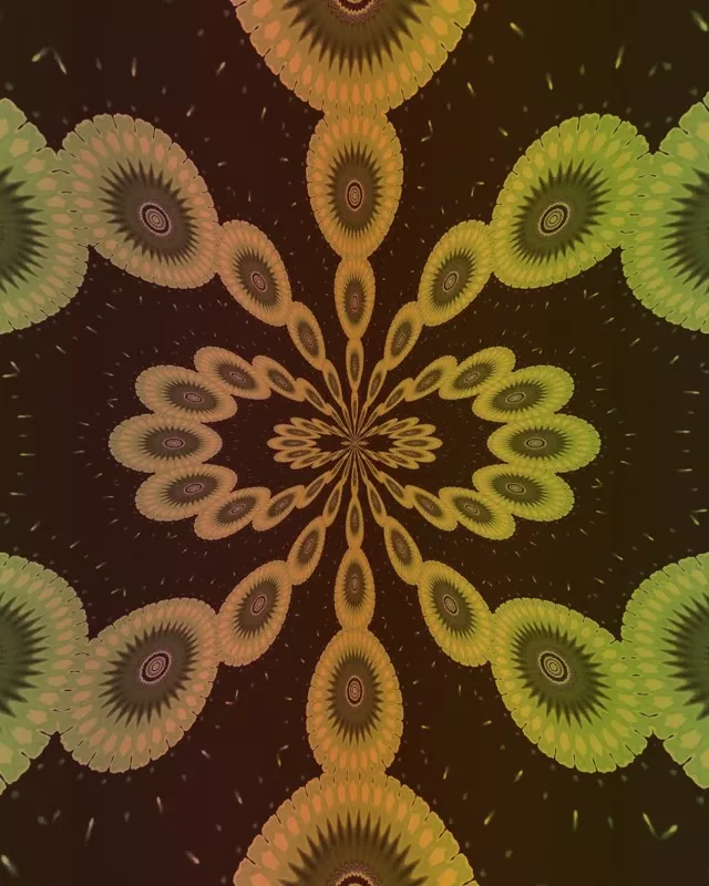 Túnel Neón Mandala Fractal 4:5 Instagram 60fps VJ Loop Screensaver