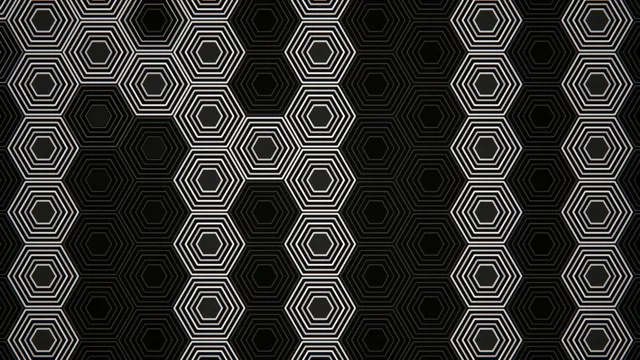 Geometric Hexagon Pattern Animation 4K