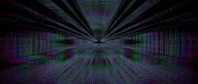Glitch Neon Tunnel VJ Loop 21:9 Ultrawide 60fps Screensaver