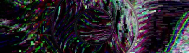 Neon Tunela Glitch Pixel Lehertzea VJ Loop 32:9 Super Ultrawide 60fps Pantaila-babesa