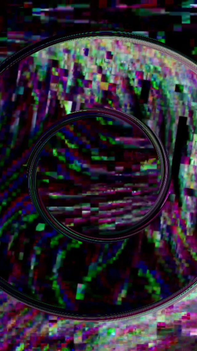Neon Tunnel Glitch Pixel Burst VJ Loop 9:16 Reels 60fps Screensaver