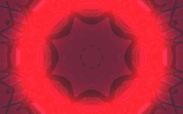 Red Eye Ring Neon Tunnel Vj Loop 60fps 16:10 macbook Screensaver