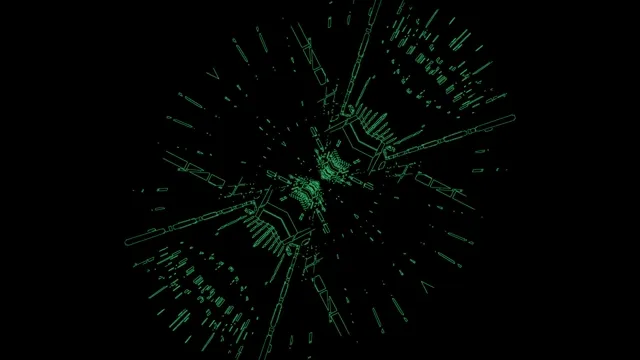 Svetleći Cyber Tunel Čuvar ekrana 4K UHD 60fps VJLoops Laptop