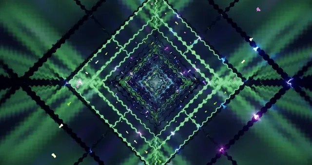 Zářící Diamantový Tunel Spořič 4K UHD 60fps Živá Tapeta PC