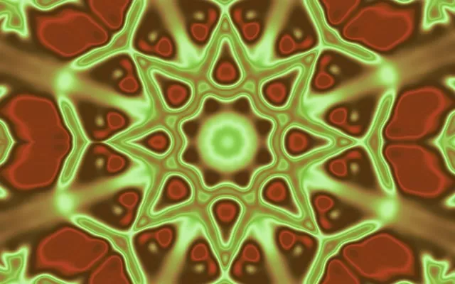 Gloeierige Kaleidoskoop Neon Tunnel 16:10 Macbook 60fps VJ Loop Screensaver