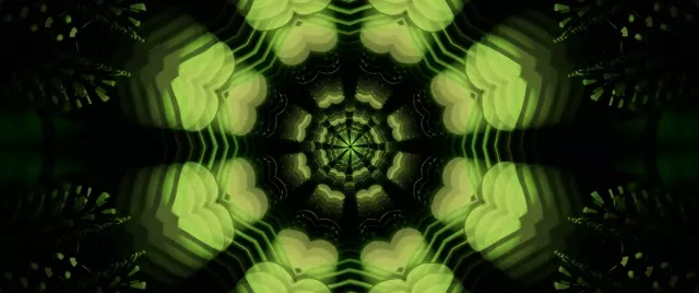 Terowong Neon Kaleidoskop Bersinar VJLoops 2.39:1 Cinemascope 60fps Screensaver