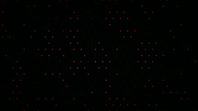 Glowing Magenta Particles on Black - 4K Loop