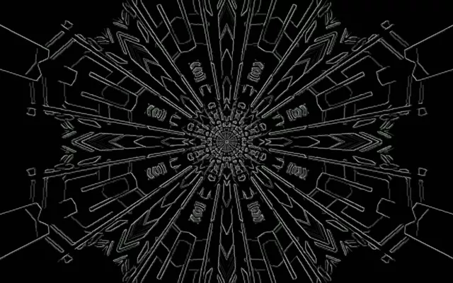 Neon Tunnel Fractal Mandala Burst VJ Loop 60fps 16:10 MacBook Screensaver