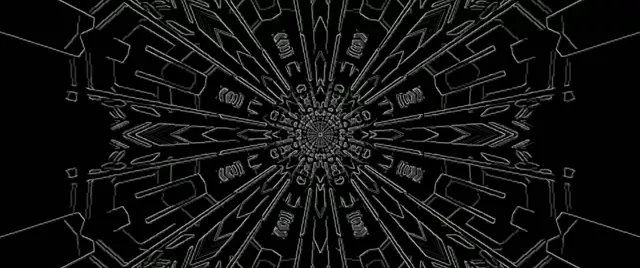 Neon Tunnel Fractal Kaleidoscope Burst VJ Loop 2.39:1 Cinemascope 60fps Screensaver