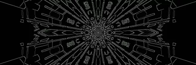 Neon Tunnel Fractal Kaleidoscope Burst VJ Loop 3:1 Triple Wide 60fps Screensaver