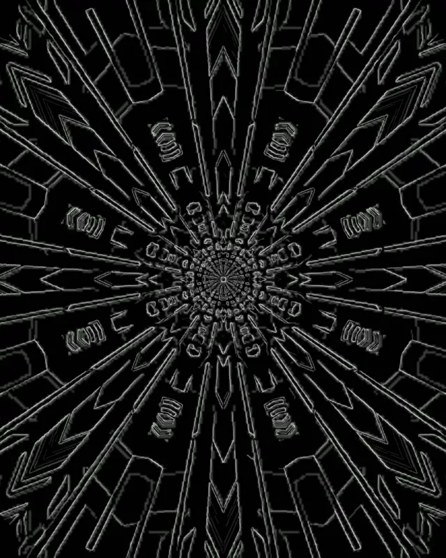 Neon Tunnel Fractal Mandala Burst VJ Loop 4:5 Instagram 60fps Screensaver