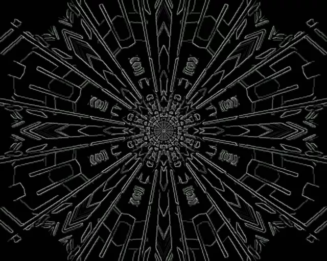 Neon Tunnel Mandala Burst VJ Loop 5:4 Industrial 60fps Screensaver