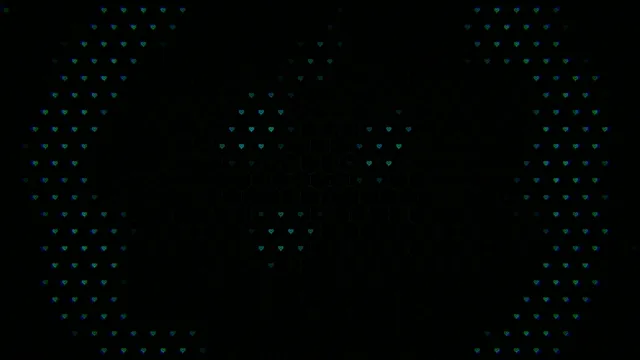 Glowing neon hearts 4K seamless looping background for video editors