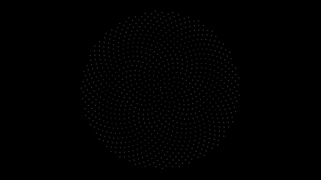 Glowing Particles Sphere - 4K Abstract Animation