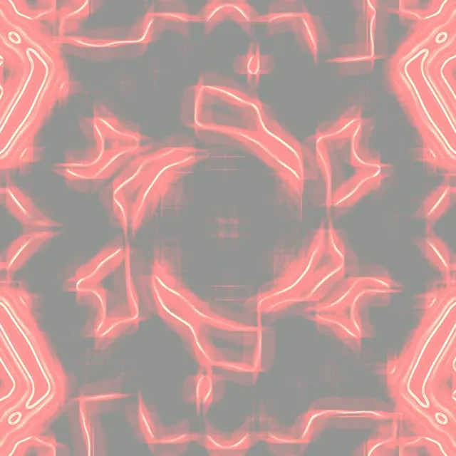 Neon Tunnel Red Grid Cross Burst 1:1 Square 60fps Screensaver Vj Loop