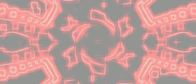 Neon Tunnel Red Grid Burst Vj Loop 21:9 Ultrawide 60fps Screensaver