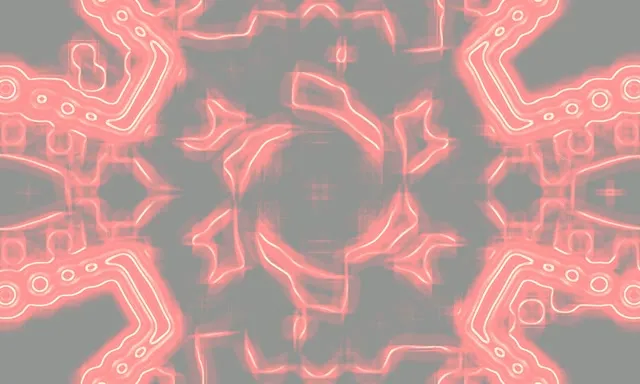 Neon Tunnel Red Cross Grid Vj Loop 5:3 Wide 60fps Screensaver