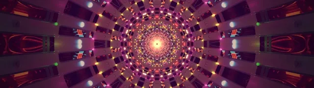 Túnel de Neó Calidoscopi Espiral 32:9 Super Ultrawide 60fps Protector de Pantalla Bucle Vj