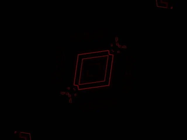 Túnel de Neó Vermell Diamant Rotatiu VJLoops 4:3 Clàssic 60fps Estalvi de Pantalla