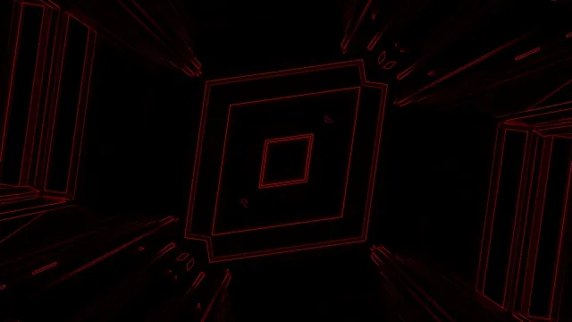 ნათებული წითელი ყუთის გვირაბი ეკრანის დამცველი 4K UHD 60fps ცოცხალი ფონი