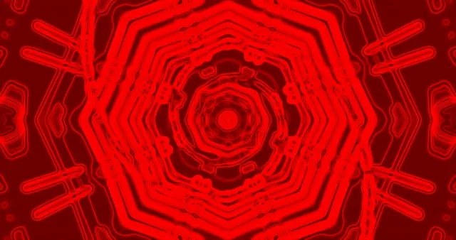 Đường Hầm Bát Giác Đỏ Phát Sáng Screensaver 4K UHD 60fps Live Wallpaper