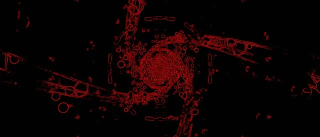 Red Neon Tunnel Octagon Vortex Vj Loop 21:9 Ultrawide 60fps Screensaver