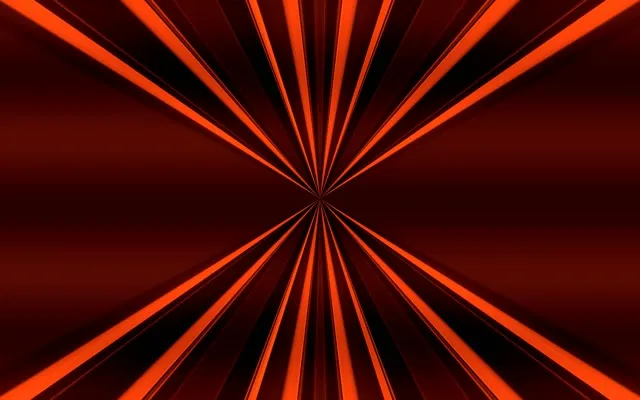 Red Orange Starburst Neon Tunnel Vj Loop 60fps 16:10 Macbook Screensaver
