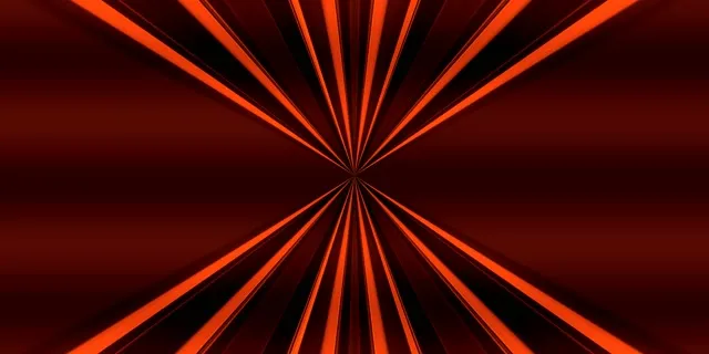 Red Neon Tunnel Star Burst VJ Loop 2:1 Univisium 60fps Screensaver