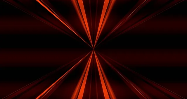 Hehkuvat Punaiset Säteet Neon-tunneli 4K UHD 60fps Elävä Taustakuva Näytönsäästäjä