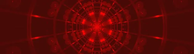 Red Neon Tunnel Kaleidoscope Burst VJ Loop 32:9 Super Ultrawide 60fps Screensaver