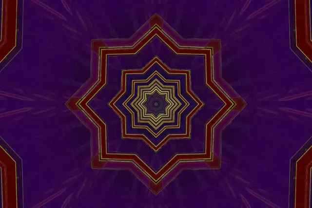 Неонова Тунель Зірка Вортекс 3:2 Surface 60fps Заставка VJLoops