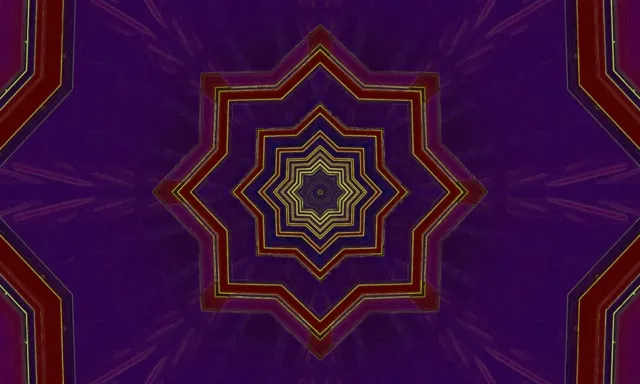 Neonowy Tunel Gwiazda Wir VjLoops 5:3 Szeroki 60fps Wygaszacz Fioletowy Czerwony