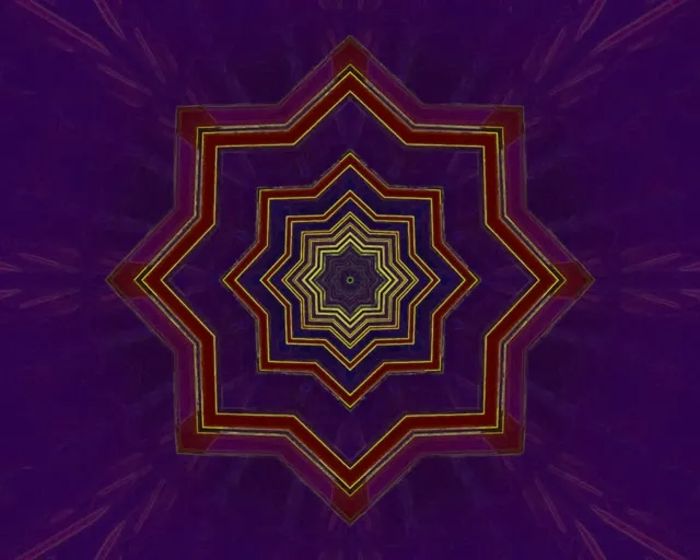 Neonový Tunel Hvězda Vortex 5:4 industrial 60fps Šetřič Obrazovky VJLoops