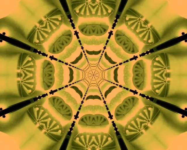 Neonový Tunel Kaleidoskop Síť 5:4 Industrial 60fps Spořič obrazovky VJLoops