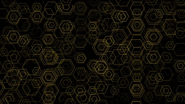 Gold Hexagon Pattern 4K Animated Background Loop