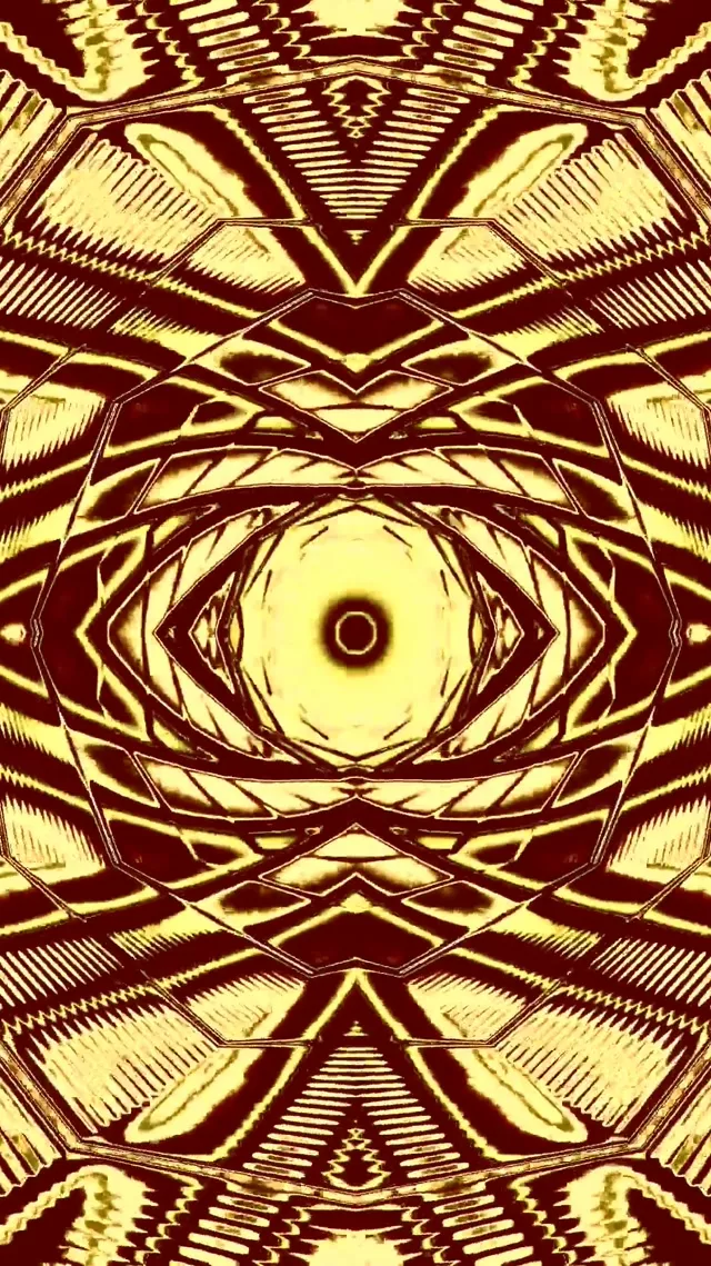 Gold Neon Tunnel Auge 60fps Bildschirmschoner 9:16 Reels Vj Loop PC Laptop