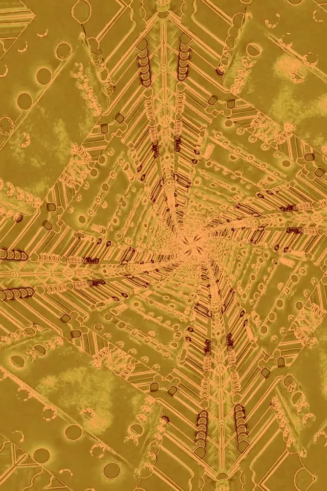 Twnnel Neon Caleidosgop Cylched Euraidd 2:3 Llun Portread 60fps Arbed Sgrin VJ Loop