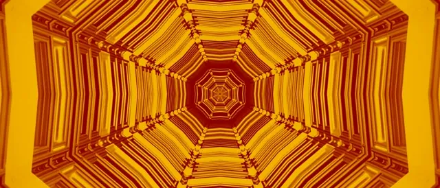 Neon Tunnel Octagon Vortex VJ Loop 21:9 Ultrawide 60fps Screensaver