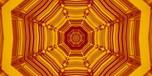 Neon Tunnel Octagon Vortex VJ Loop 2:1 Univisium 60fps Screensaver